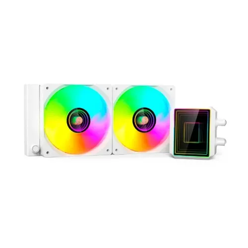 Water Cooler C3Tech White 240mm Led ARGB Intel/AMD LGA1851|AM5 TDP: 250W - WZetta