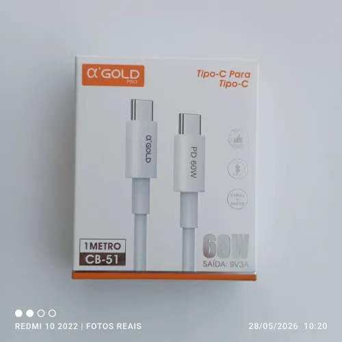 Cabo tipo C -> tipo C agold 60W