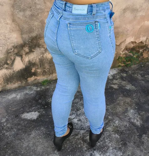 Calça sal e pimenta 