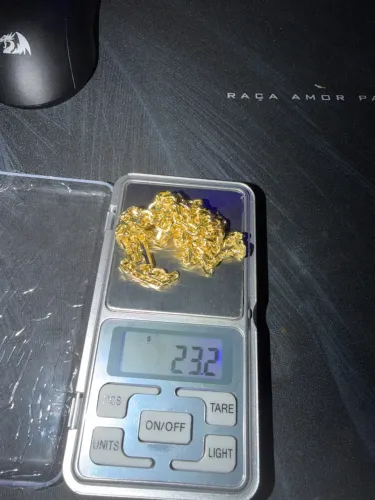 Cordão de ouro 18k cadeado