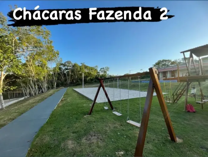 Chácaras da Fazenda lote Quitado em frente area de Lazer Entrada R$70 Mil Esquina