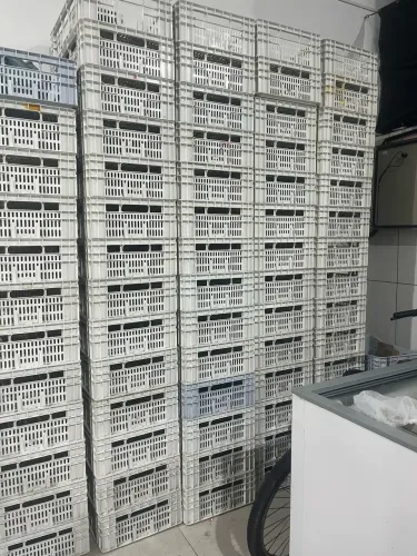 Caixas brancas supermercados/frutas/organizadora
