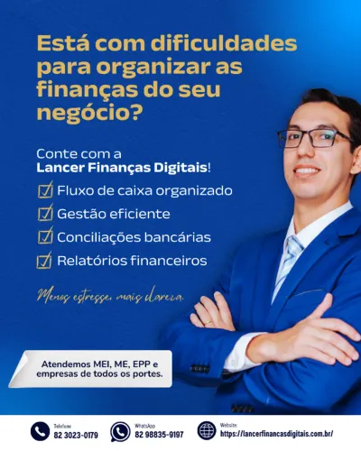 BPO Financeiro em Maceió | Organização do caixa e relatórios
