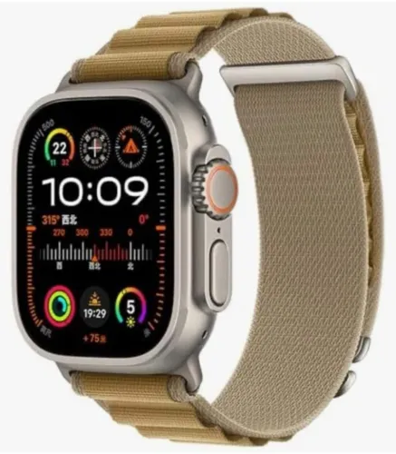 Apple Watch Ultra 3 Natural Titanium GPS Celular com Carregador e Pulseira ORIGINAL