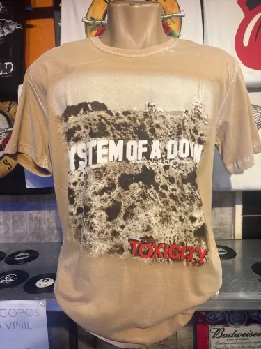 Camiseta SYSTEM OF A DOWN Estonada OFICIAL tamanho G