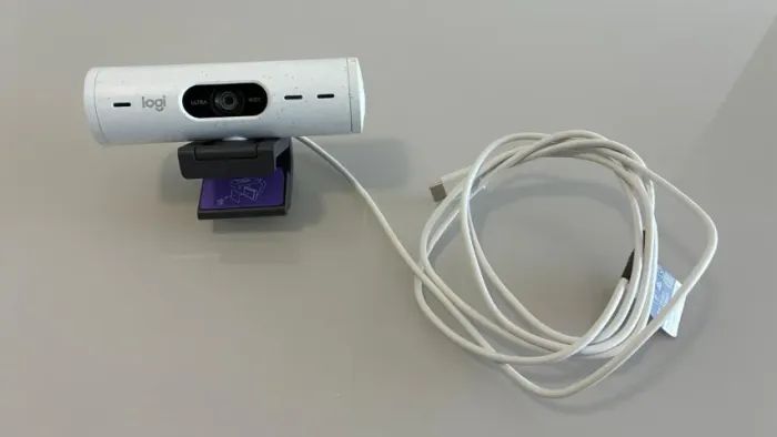 Webcam Full HD Logitech Brio 500- cor branca