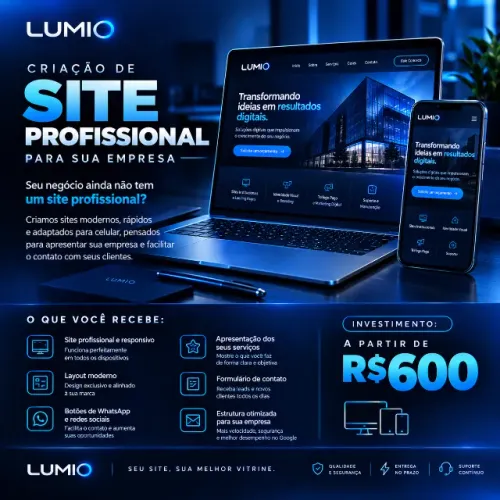 CRIAÇÃO DE SITE PROFISSIONAL PARA SUA EMPRESA