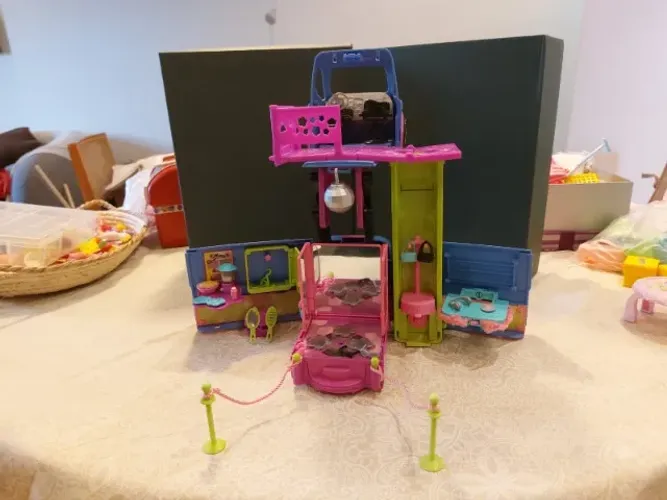 Ônibus Discoteca Polly Pocket (Rockin' Party Bus) - Mattel 2003