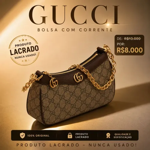 Bolsa Gucci Nova Lacrada original