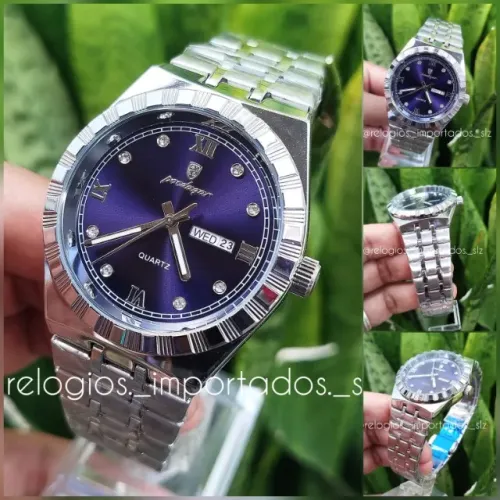 RELÓGIO MASCULINO POEDAGAR - Pulseira em AÇO INOXIDÁVEL - GARANTIA - ENTREGA Facilitada