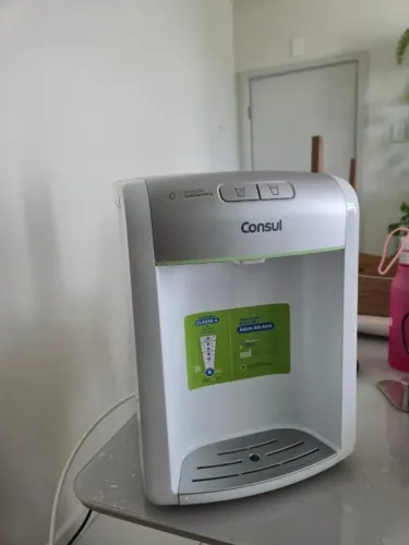 Purificador de água Consul CPB34ASVNA- refrigeração eletrônica- água fria e natural- Prata