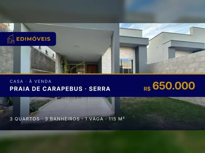 Casa Aconchegante em Praia de Carapebus Serra/ES, Ideal para Famílias