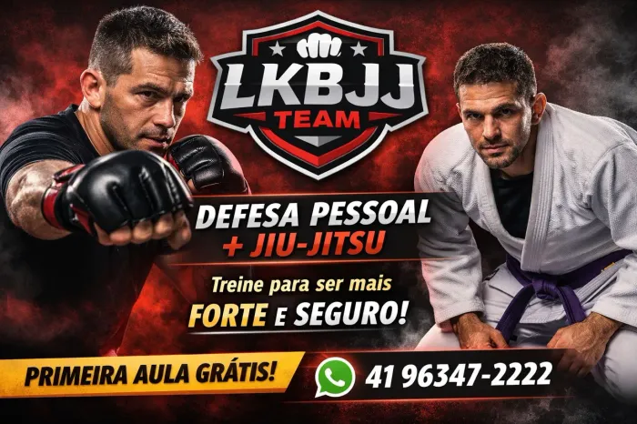 Treinos de Jiu-Jitsu + Defesa Pessoal para iniciantes