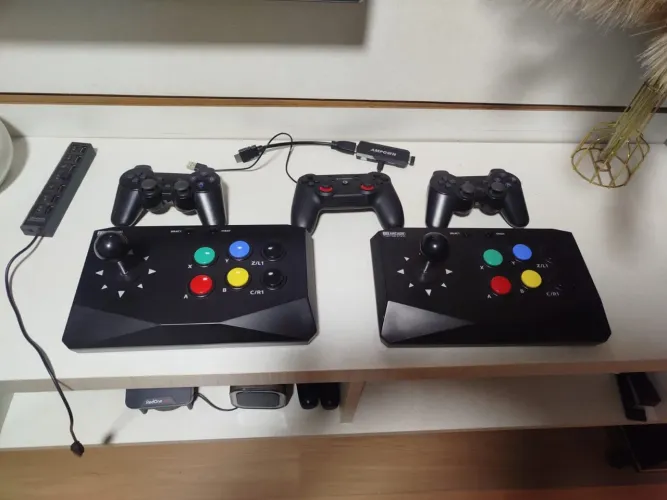 Controle arcade fliperama game stick jogos retrô 