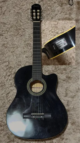 Violão Memphis Classical Cutaway Eq Nylon T/ Spruce Ad-60 Bk