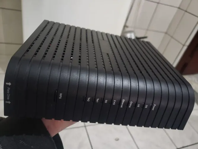Modem roteador novo funcionando