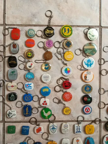 Coleção de chaveiro antigo