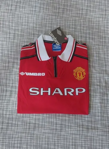 Camisa Retrô Umbro Manchester United 98 Sharp - Nova