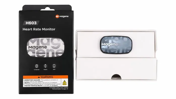 Cinta Cardiaca Magene H603 Bluetooth Peitoral Compatível Garmin Cinza