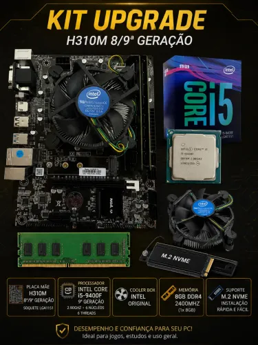 Kit upgrade Intel Core i5 9th Geração 