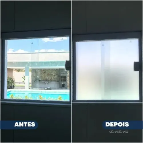 Adesivo jateado pra janelas e portas de vidro(fazemos aplicação)