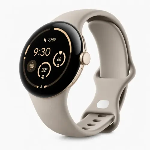 Google Pixel Watch 2 LTE - Champagne Gold / Hazel Active Band