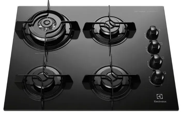 Cooktop  4 Bocas a Gás Com Tripla Chama Cor Preto Electrolux