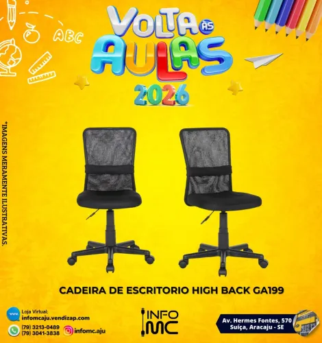 Cadeira escritório High balance ga199
