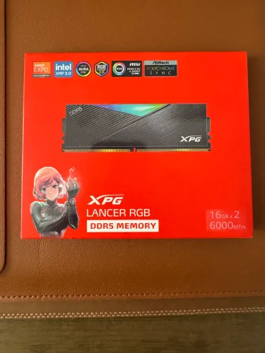 Memória XPG Lancer RGB DDR5 32GB (2x16GB) 6000MT/s CL30 - Nova e Lacrada