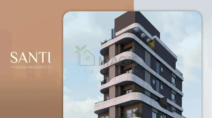 Studio à venda no SANTI Mercês com sacada R 404.900,00 CURITIBA - PR
