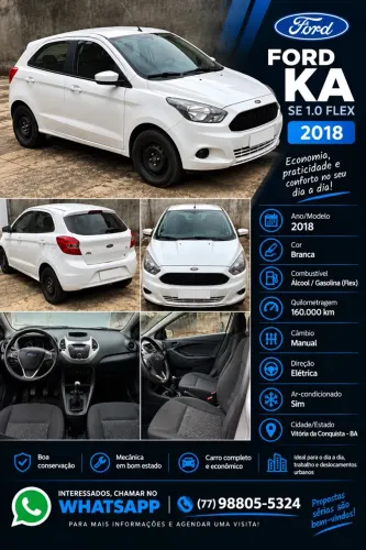 Ford KA 1.0 Se/se Plus Tivct Flex 5P 2018