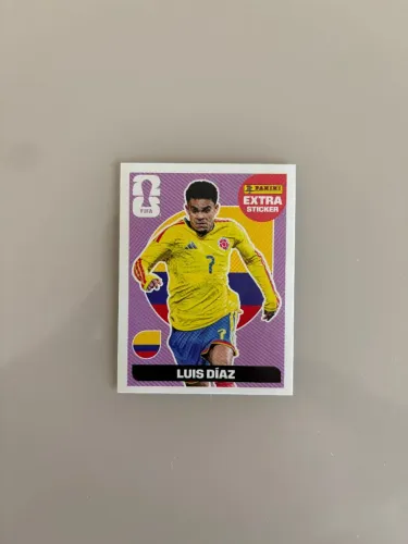 STICKER RARA LEGEND LUIS DIAZ ROXA