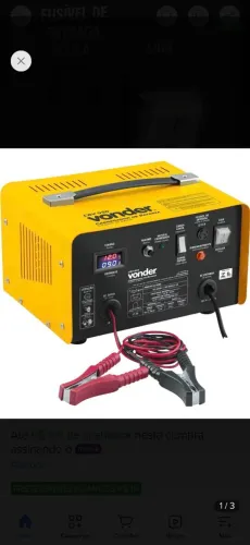 Carregador de baterias automotivas Vonder 110v