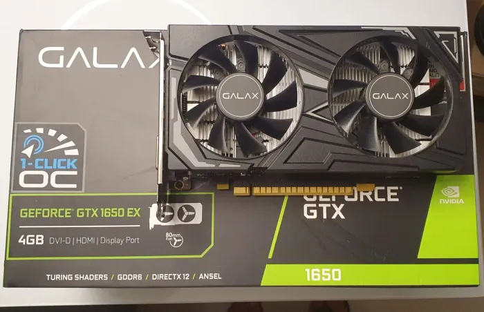 Placa de vídeo Geforce GTX 1650 ex galaxy