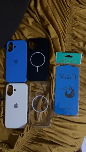 Capinha iPhone 16, e película fosco de cerâmica (iPhone 17 pro max)