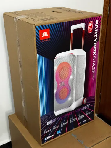 JBL Partybox Stage 320 - Branca (Lacrada)