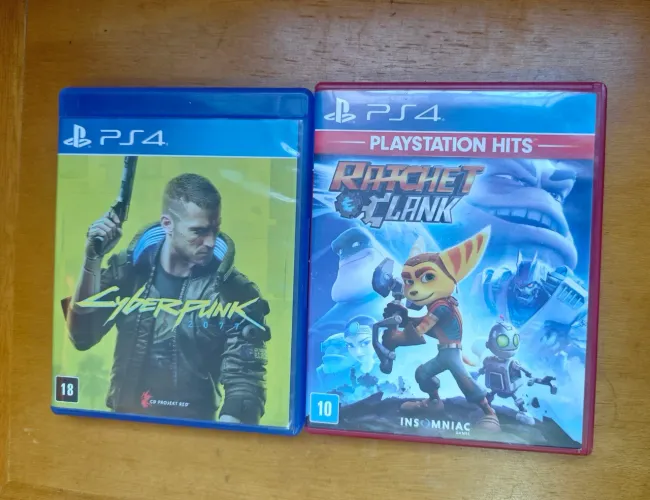 Dois Jogos PS4/PS5 Cyberpunk / Ratchet e Clank