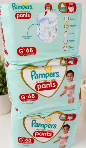 Fralda Pampers Premium Care Pants G 68 und