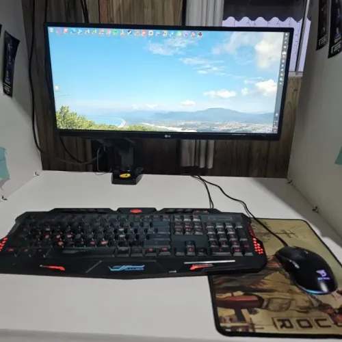 PC Gamer Completo Ryzen 5 5500 + RTX 3050 6GB + Monitor LG UltraWide 25" 75Hz