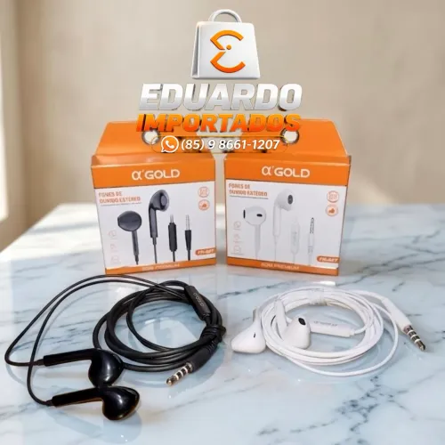 Fones de Ouvido Auricular com fio P3 3.5mm para Celular, Tablet, PC, Notebook