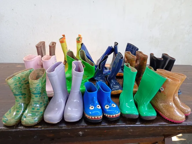 Bota galocha infantil