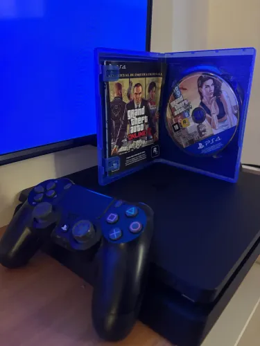 PS4 SLIM 1TB - CAIXA + LACRADO