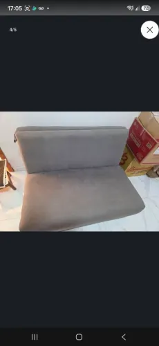 Sofá cama cinza perfeito. 