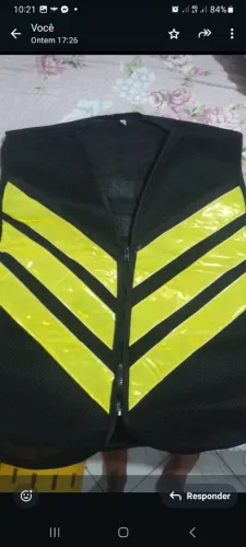Colete refletivo motoboy novo sem uso