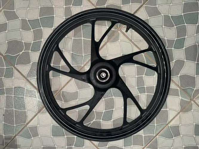 Roda dianteira pé de galinha e estribo 160 
