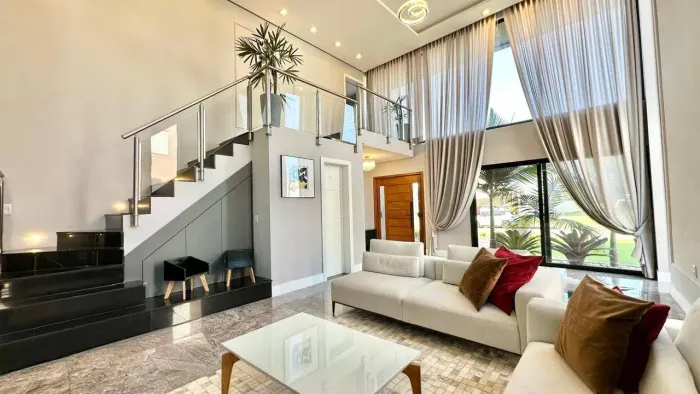Casa à venda no Veredas, Laranjal - 217 m², 3 quartos (todos suítes), lareira, móveis de a