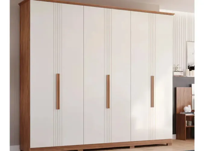 Guarda Roupa 2,70 6 Portas 4 Gavetas NOVO