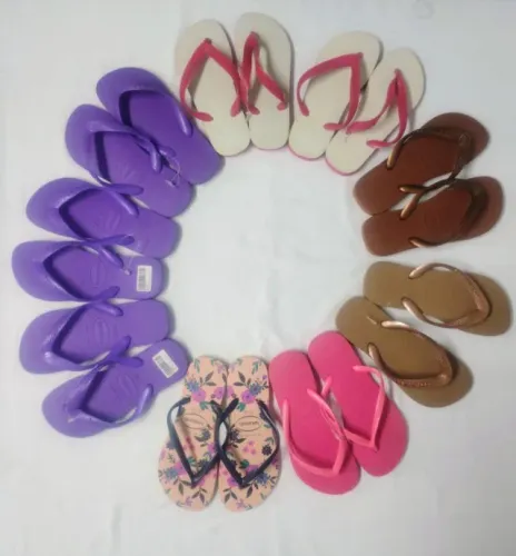 vendo lote com 39 chinelos havaianas originais (novas), vários tamanhos, ótimo preço