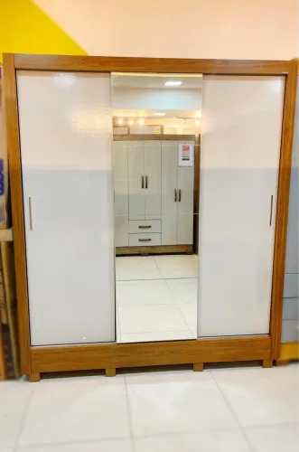 Roupeiro casal / guarda roupa com espelho e porta de correr / promoção / pronta entrega