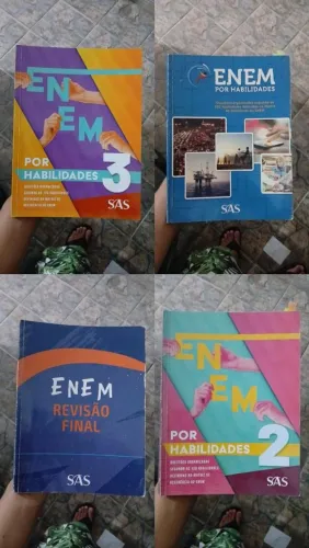 Apostilas/livros pre vestibular do SAS Ari de Sá